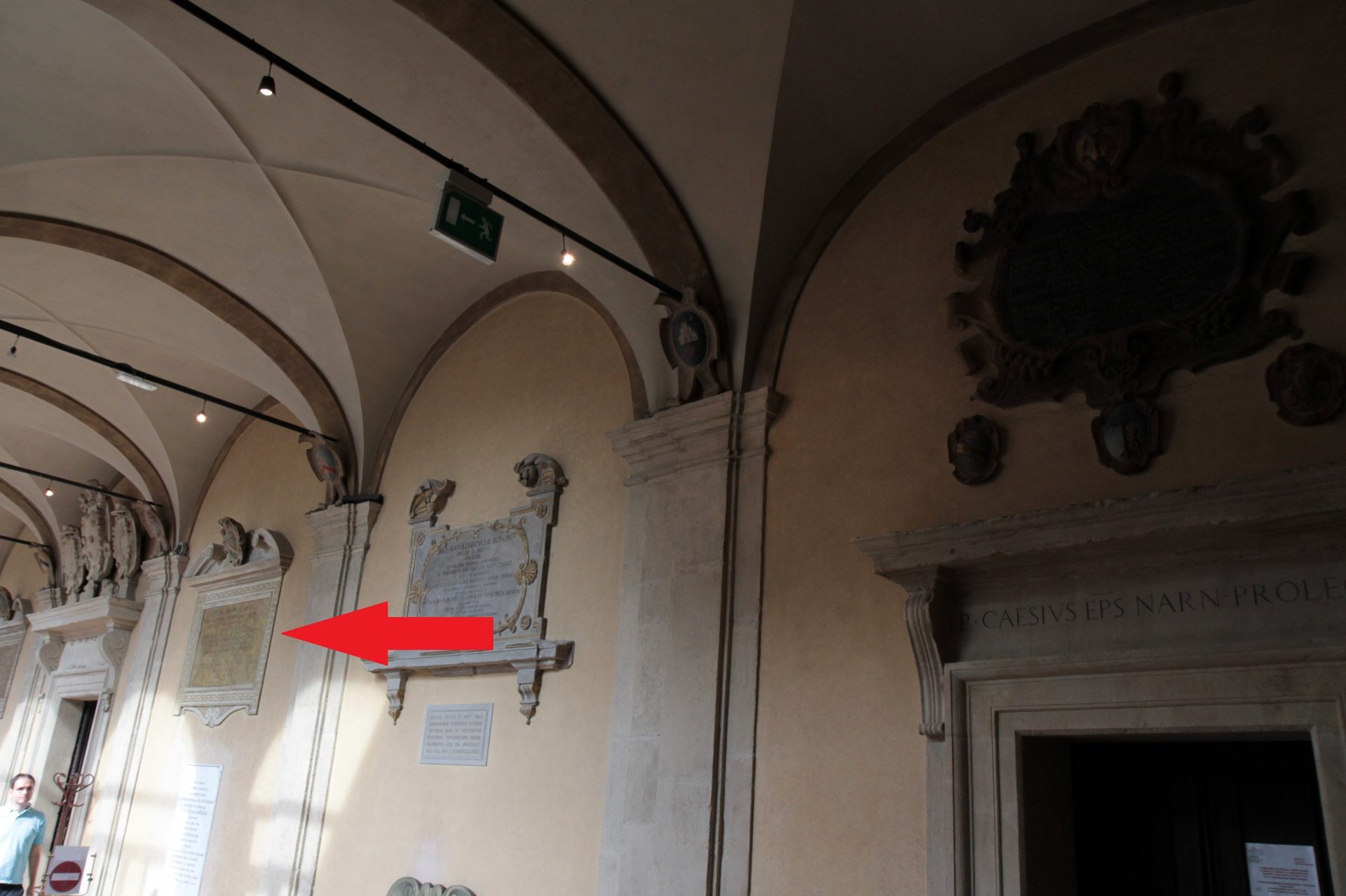 Flaminio Rota's memorial tablet, Palazzo Archiginnasio, Bologna - 01.jpg